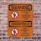 Signmission Hazardous Authorized Personnel Bilingual OSHA Warning Sign, Plastic, 7in W x 10in L, 2PK OS-2PACK-WS-P-710-L-12632 - alternate 7